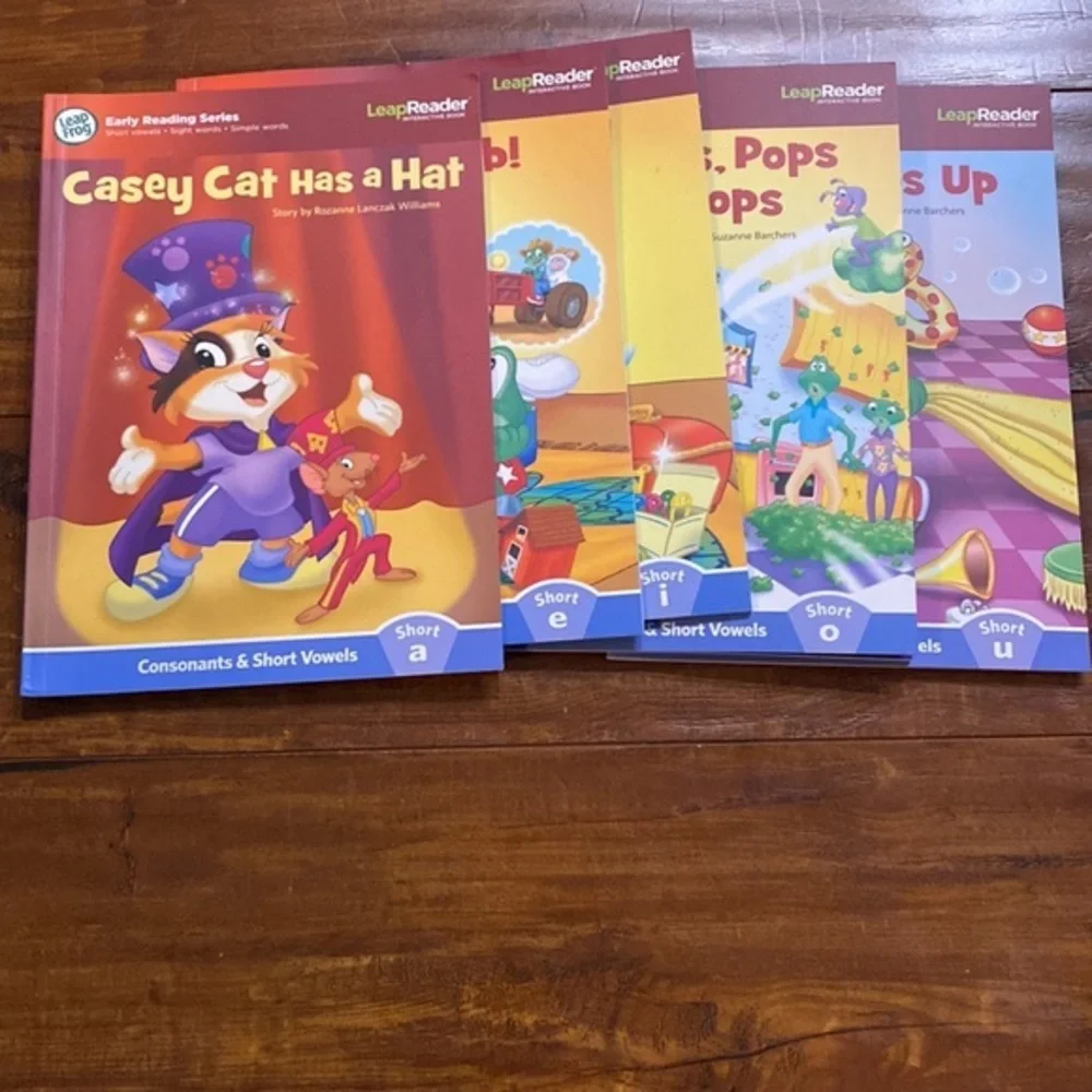 LeapFrog Tag LeapReader Learn to Read Vol 1 Short Vowels 6 Paperback Books
